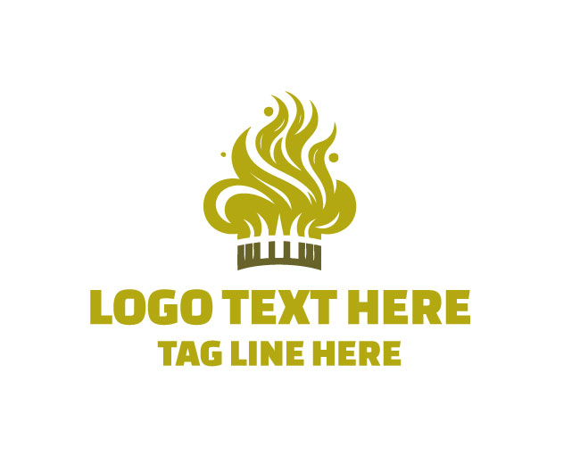 Flame Chef Elegant Cooking Logo