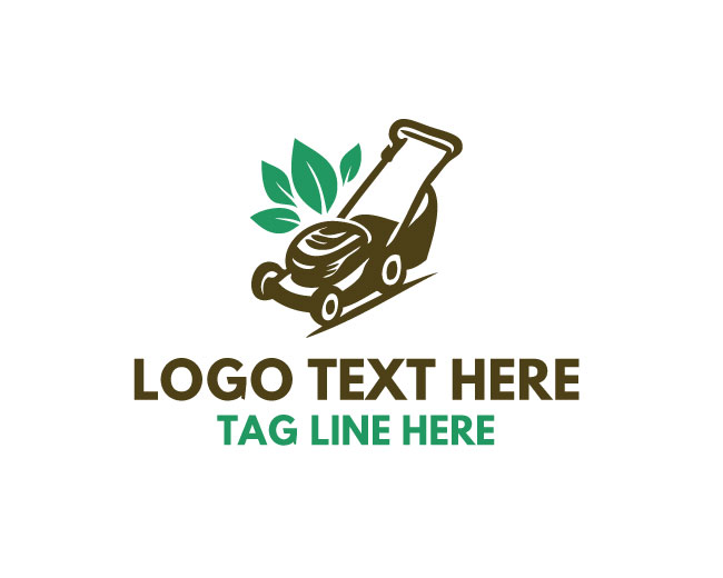 Lawn Mower Grass Care Logo