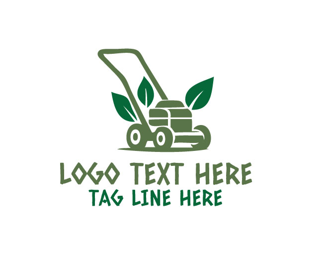 Lawn Mower Eco Garden Logo