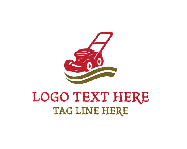 Lawn Mower Green Nature Logo