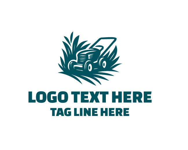 Lawn Mower Fresh Yard Logo