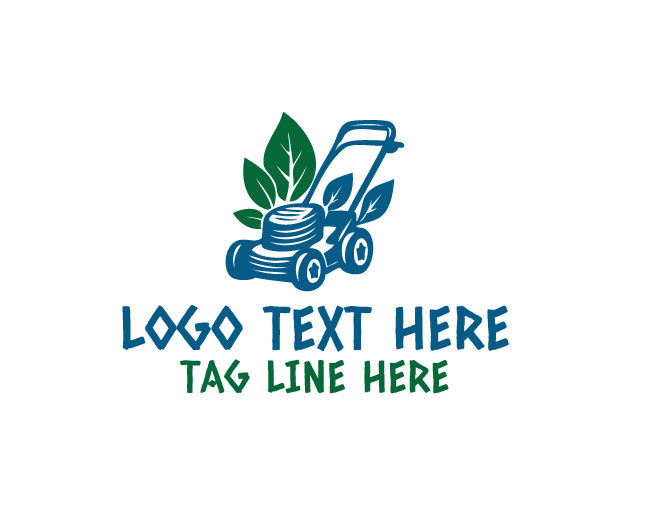 Lawn Mower Turf Care Logo