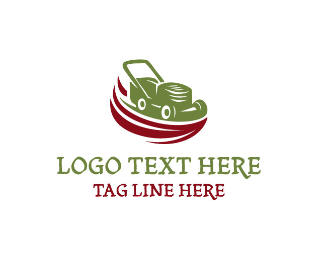 Lawn Mower Nature Lawn Logo