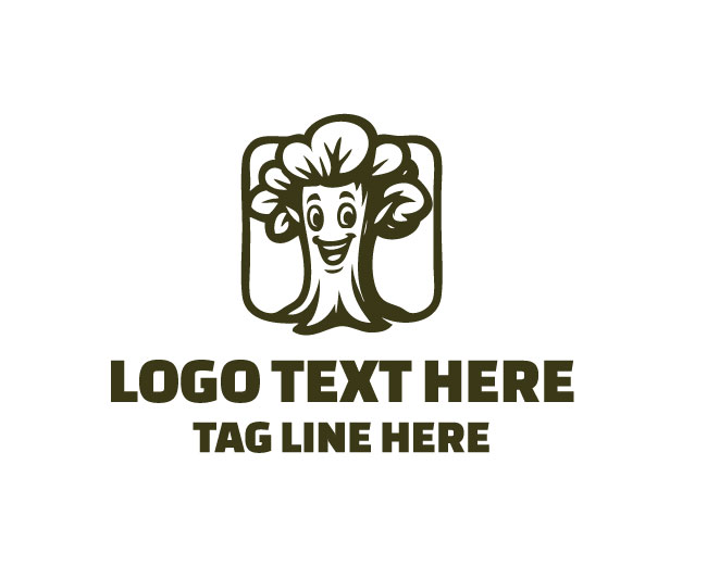  Friendly Tree Mascot Logo