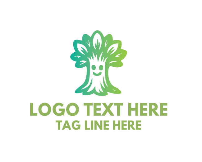 Tree Smile Nature Logo