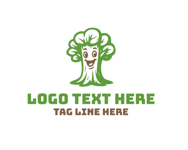  Forest Tree Mascot Logo
