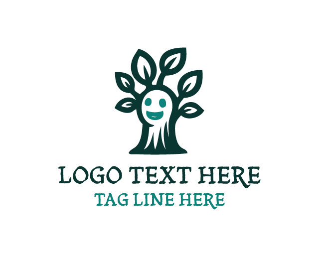 Tree Growth Mascot Logo