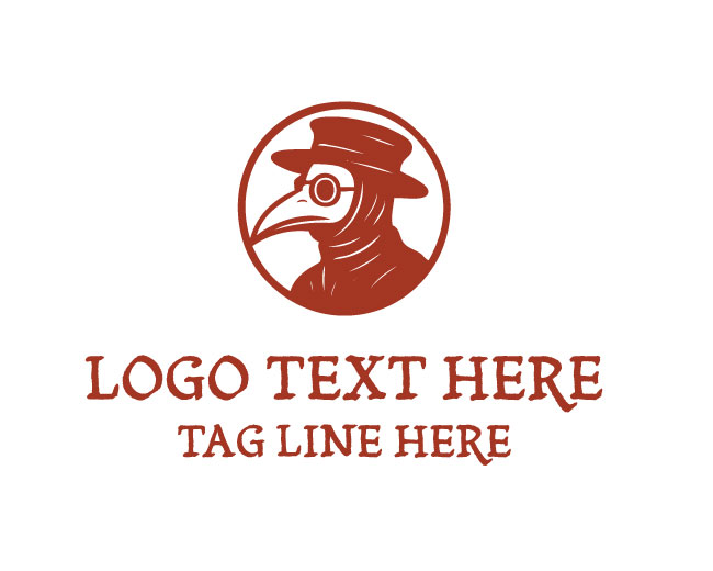 Plague Doctor Raven Mask Logo