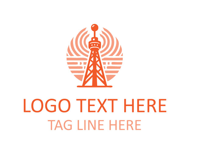 Professional Communication Tower Logo