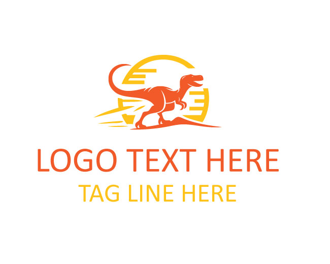 Roaring Dinosaur Logo