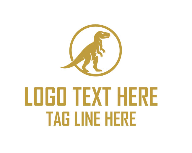 Mighty Rex Dinosaur Logo