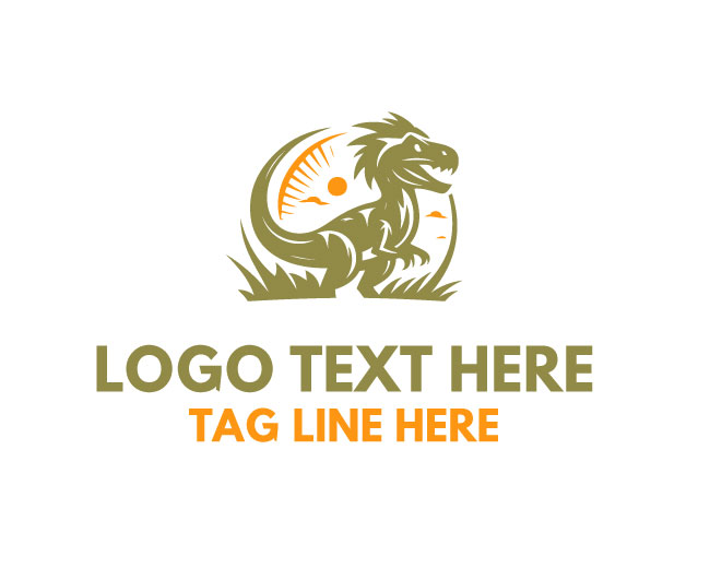 Warrior Dinosaur Logo