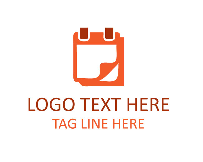 Modern Calendar Date Logo