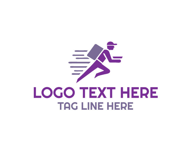 Modern Food Courier Logo