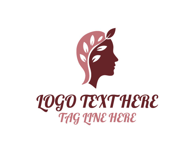 Professional Leaf Human Head Nature Thought Logo