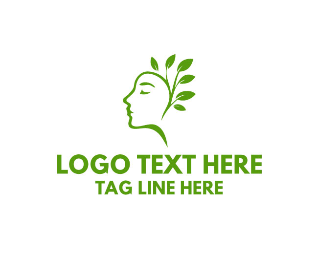  Leaf Human Head Nature Awareness Logo