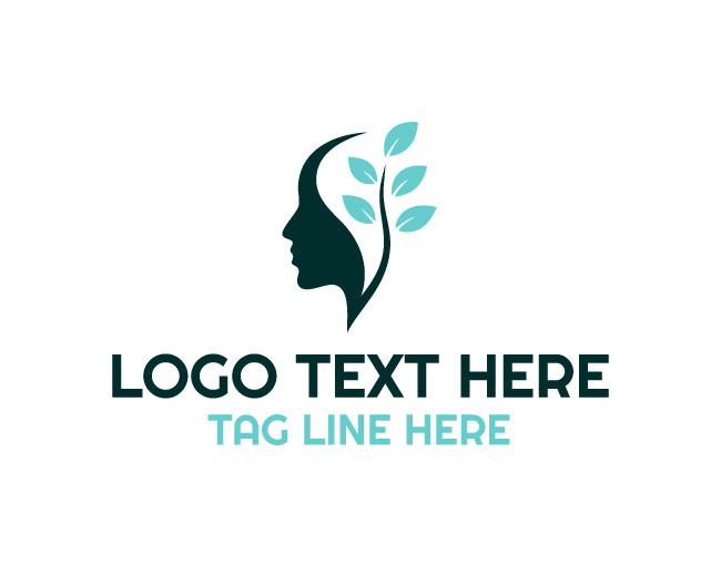  Leaf Human Head Mind Growth Logo