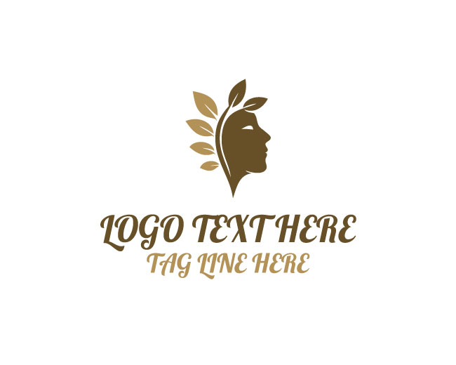 Leaf Human Head Green Knowledge Logo