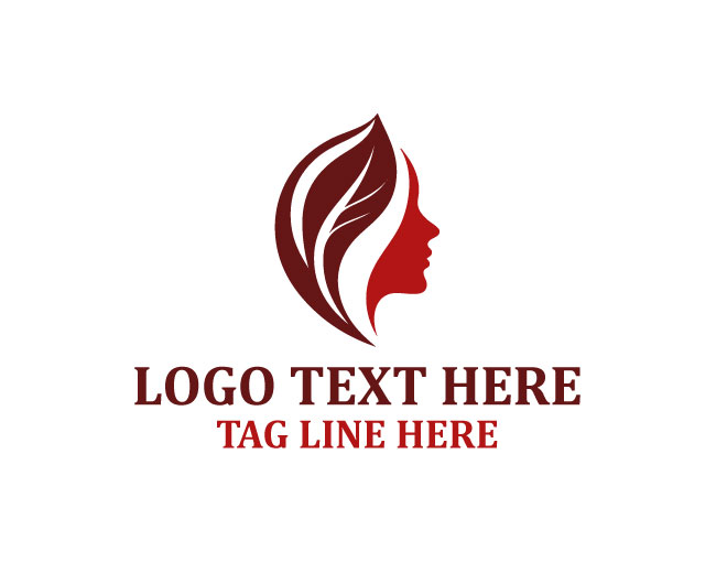 Leaf Human Head Green Mindset Logo