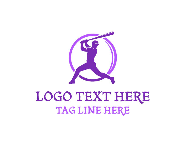 Baseball Speed Runner Logo