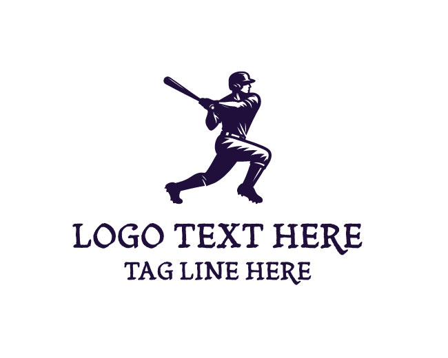 Baseball Power Swing Logo