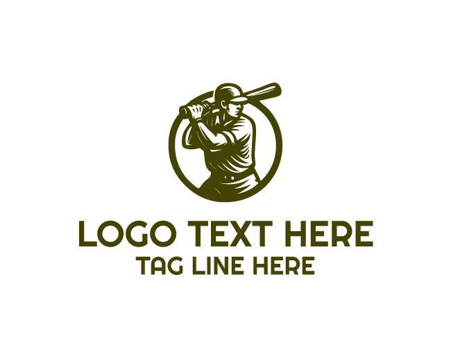 Baseball Storm Hit Logo