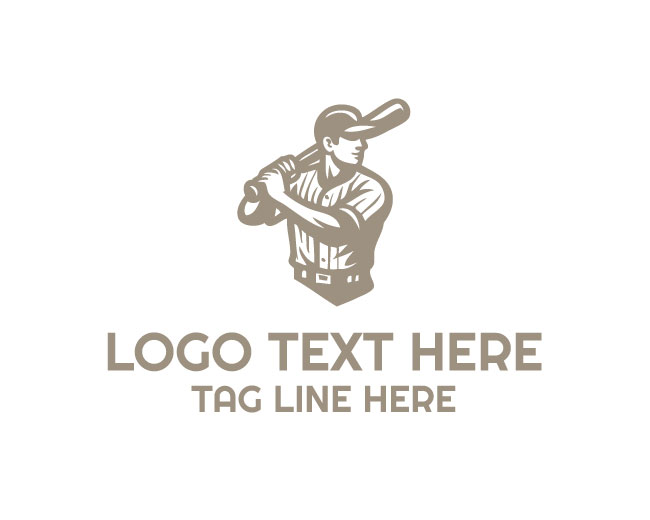 Baseball Thunder Swing Logo