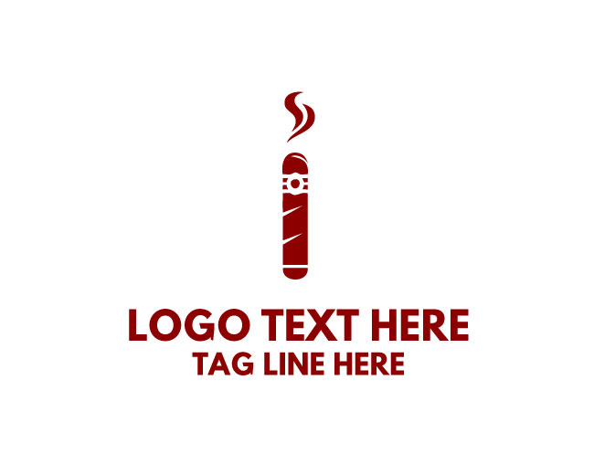 Refined Cigar Symbol Logo
