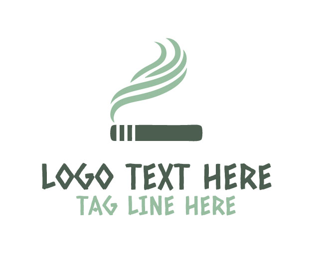 Elegant Cigarette Brand Logo