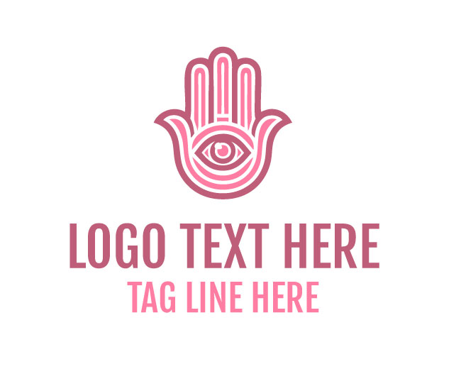 Boho Hamsa Hand Logo