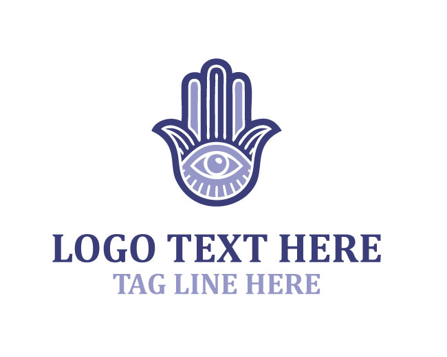 Artistic Hamsa Hand Logo
