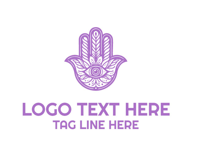 Floral Hamsa Logo