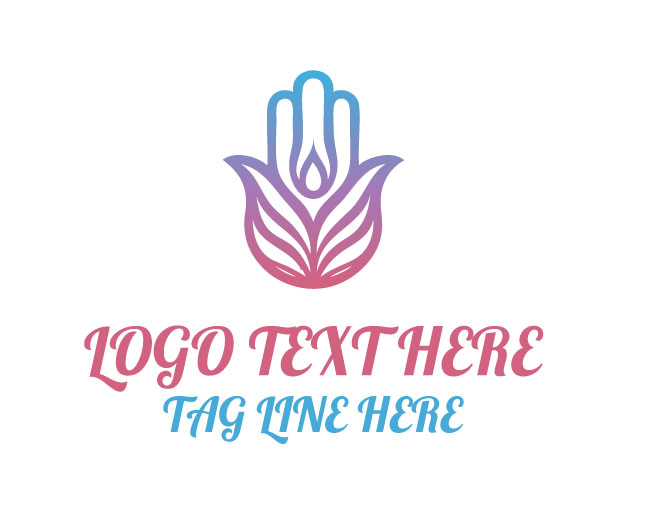 Flower Hamsa Logo