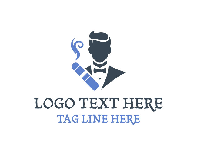  Bold Smoking Man Logo