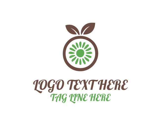 Kiwi Green Leaf Logo