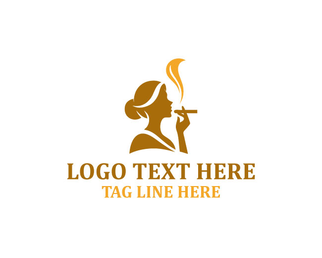 Women Smoking Urban Chic Logo