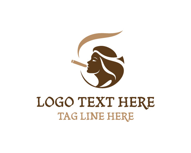 Women Smoking Fashion Lounge Logo