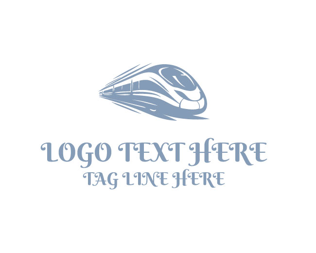 Bullet Train Vector Motion Logo