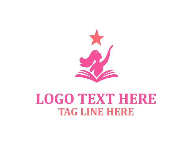 Academic Minimal Book Star Logo