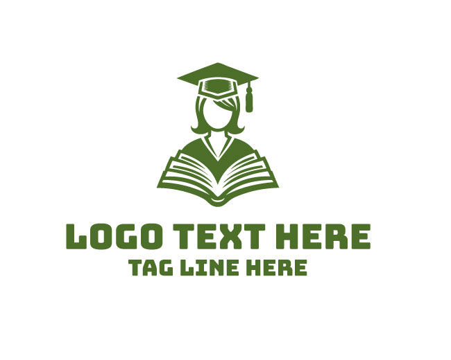 Modern Graduation Cap Logo