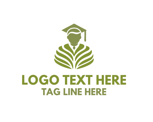 Modern Graduation Cap Logo