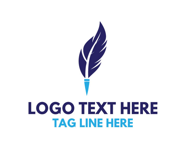 Elegant Quill Writing Logo