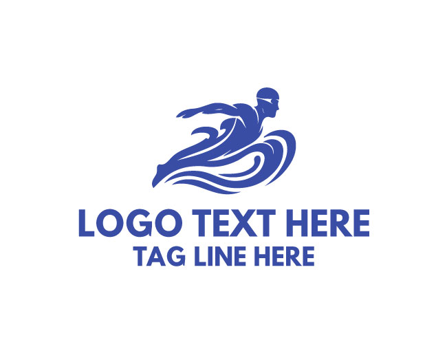 Water Wave Swimming Logo