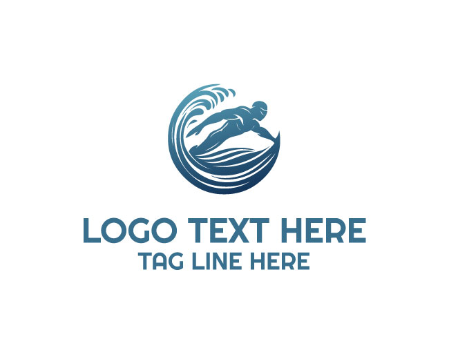 Swimming Fitness Logo