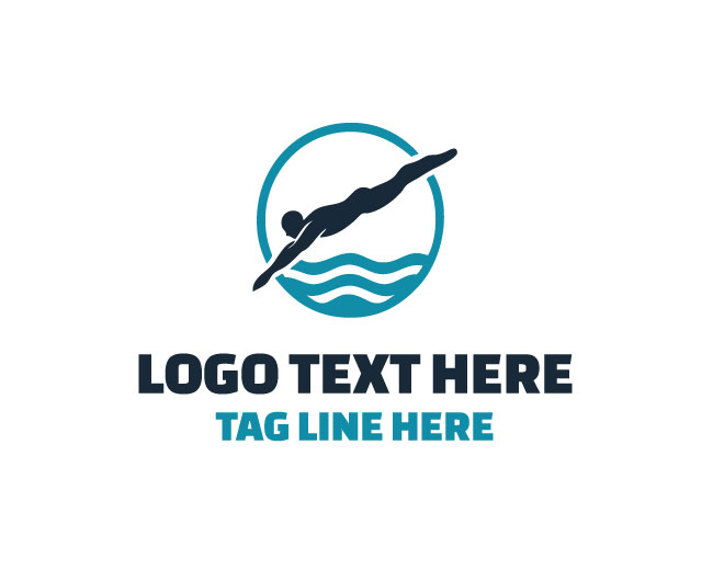 Swimming Human Logo