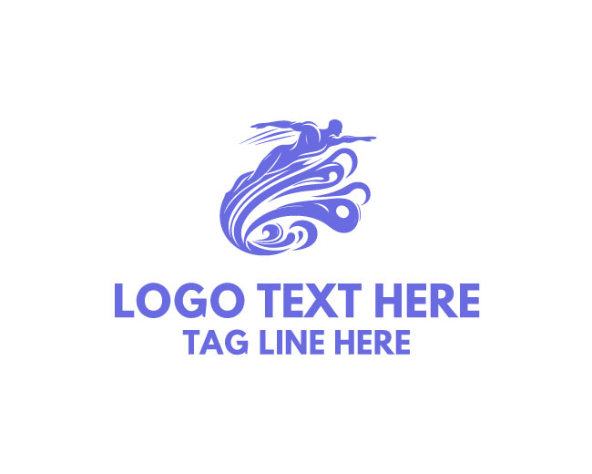 Swimming Waves  Logo
