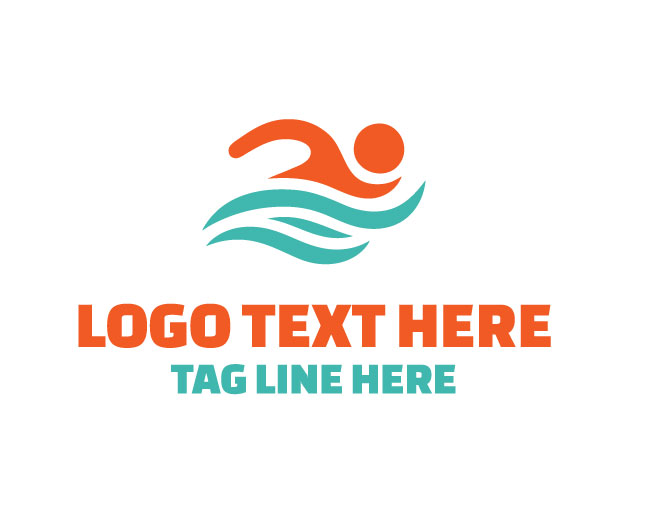 Swimming Wave Motion Logo