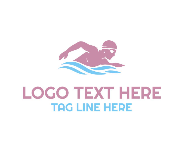 Blue Water Swimming Logo