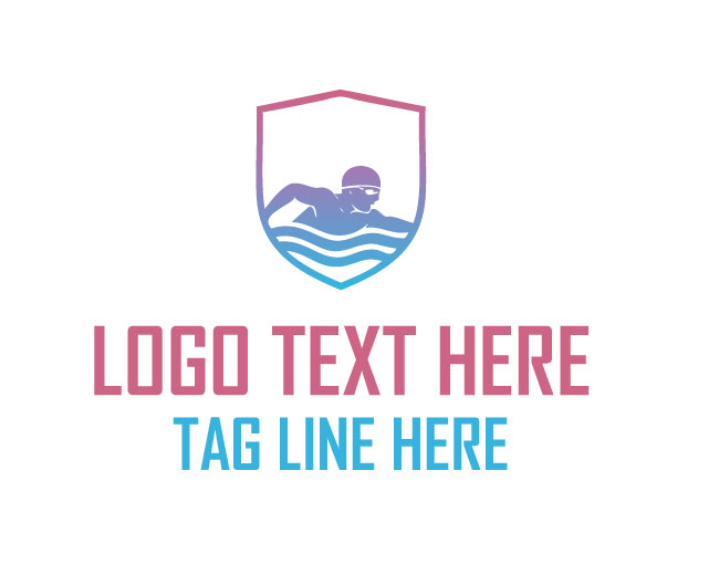  Tropical Swimming Logo