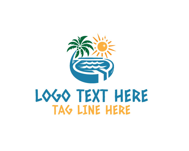 Modern Swimming Pool Logo